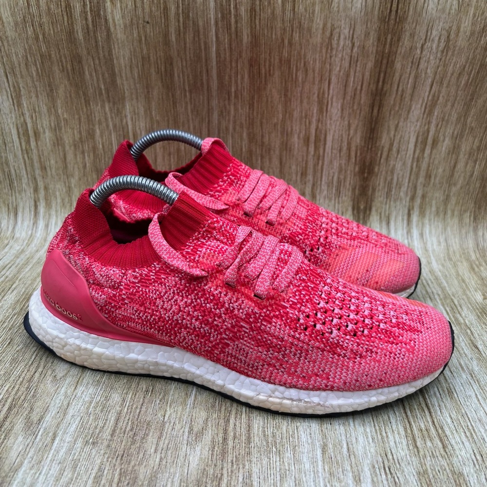 Adidas UltraBoost Uncaged Womens Size 9 Shock Red Primeknit Running Shoes BB3903
